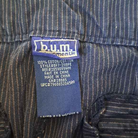 B.U.M. Equipment Navy Striped Pants - Picture 2 of 6